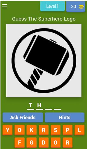 Superhero Logo Quiz Capture d'écran 0