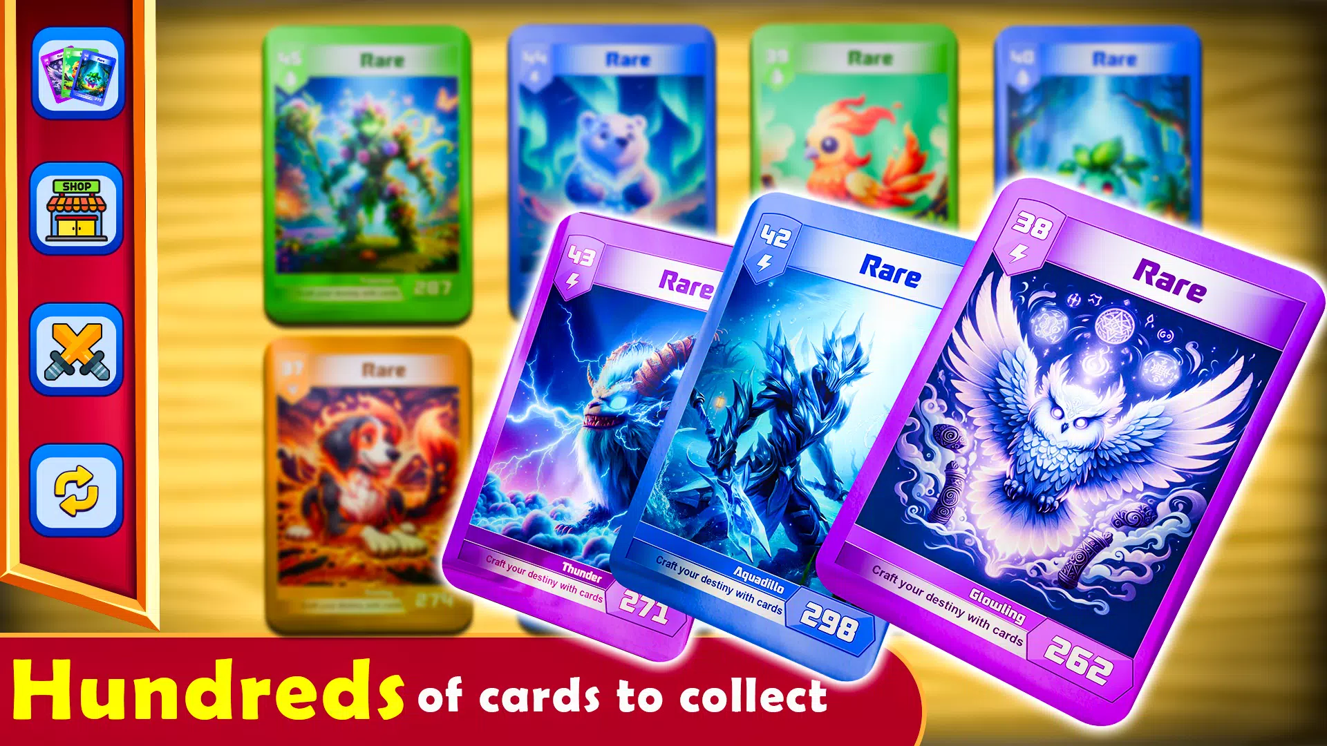 Monsters Card Collector Game 螢幕截圖 2