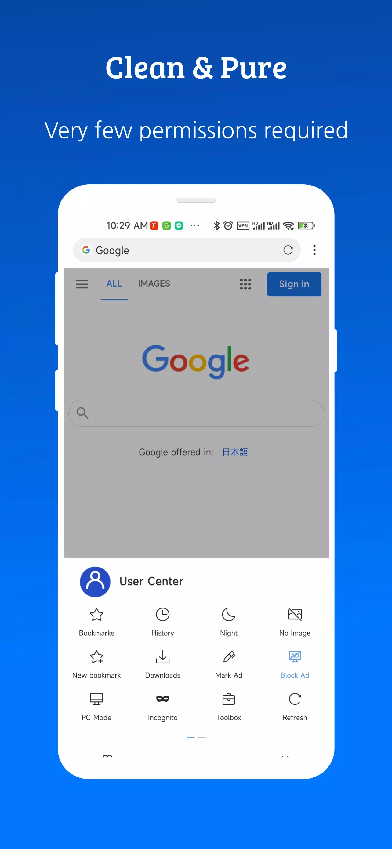 Schermata XBrowser 1