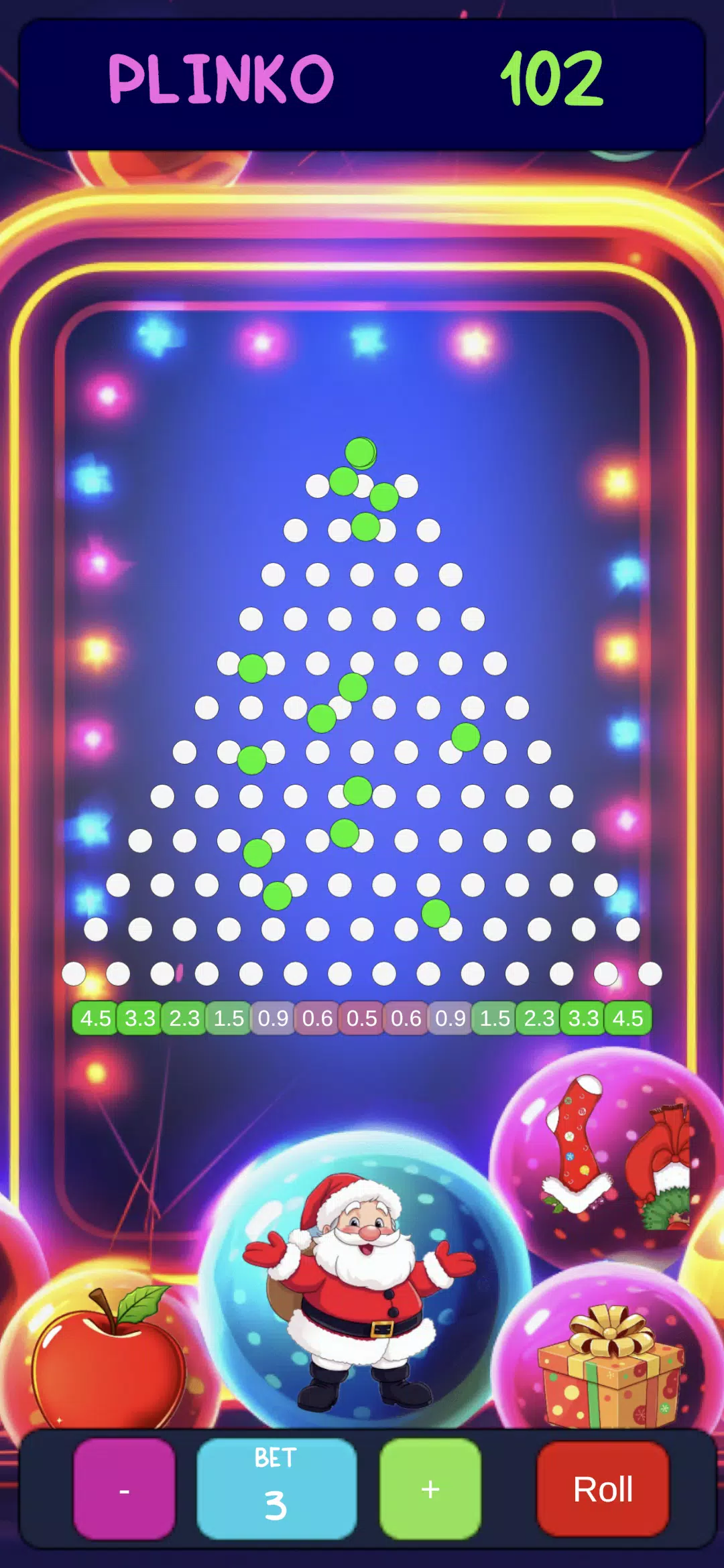 Christmas Plinko Fight Captura de pantalla 1