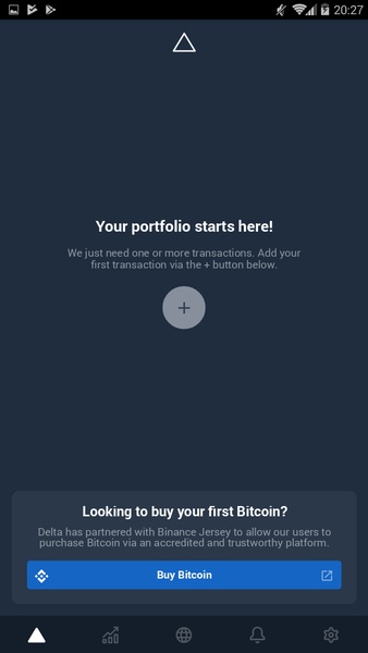 Delta Bitcoin & Cryptocurrency Portfolio Tracker Screenshot 1