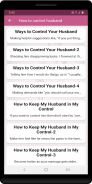 How to control husband ဖန်သားပြင်ဓာတ်ပုံ 1