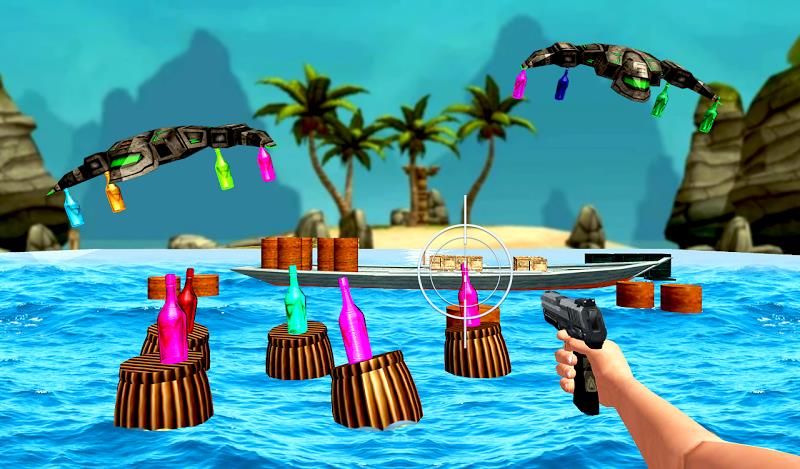 FPS Gun: Bottle Shooting Game Screenshot 1