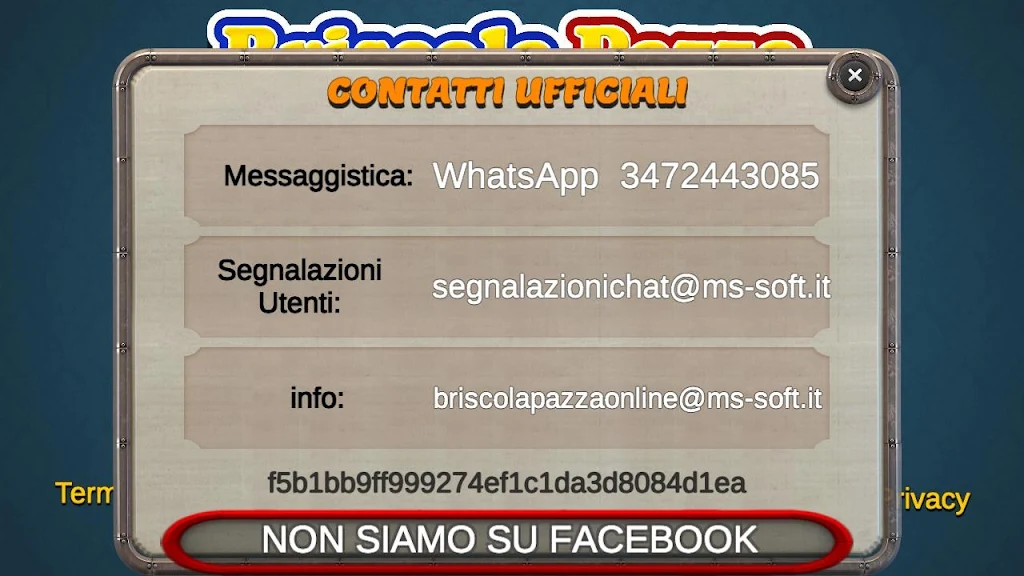 Schermata Briscola Pazza OnLine 3
