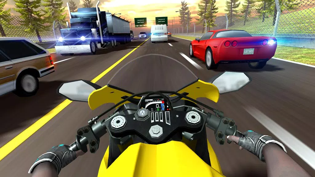 Highway Moto Rider 2: Traffic स्क्रीनशॉट 1