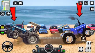 Modern Farmer Tractor Sim 3D Captura de tela 0