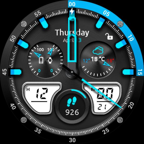 Fury Watch Face 螢幕截圖 3