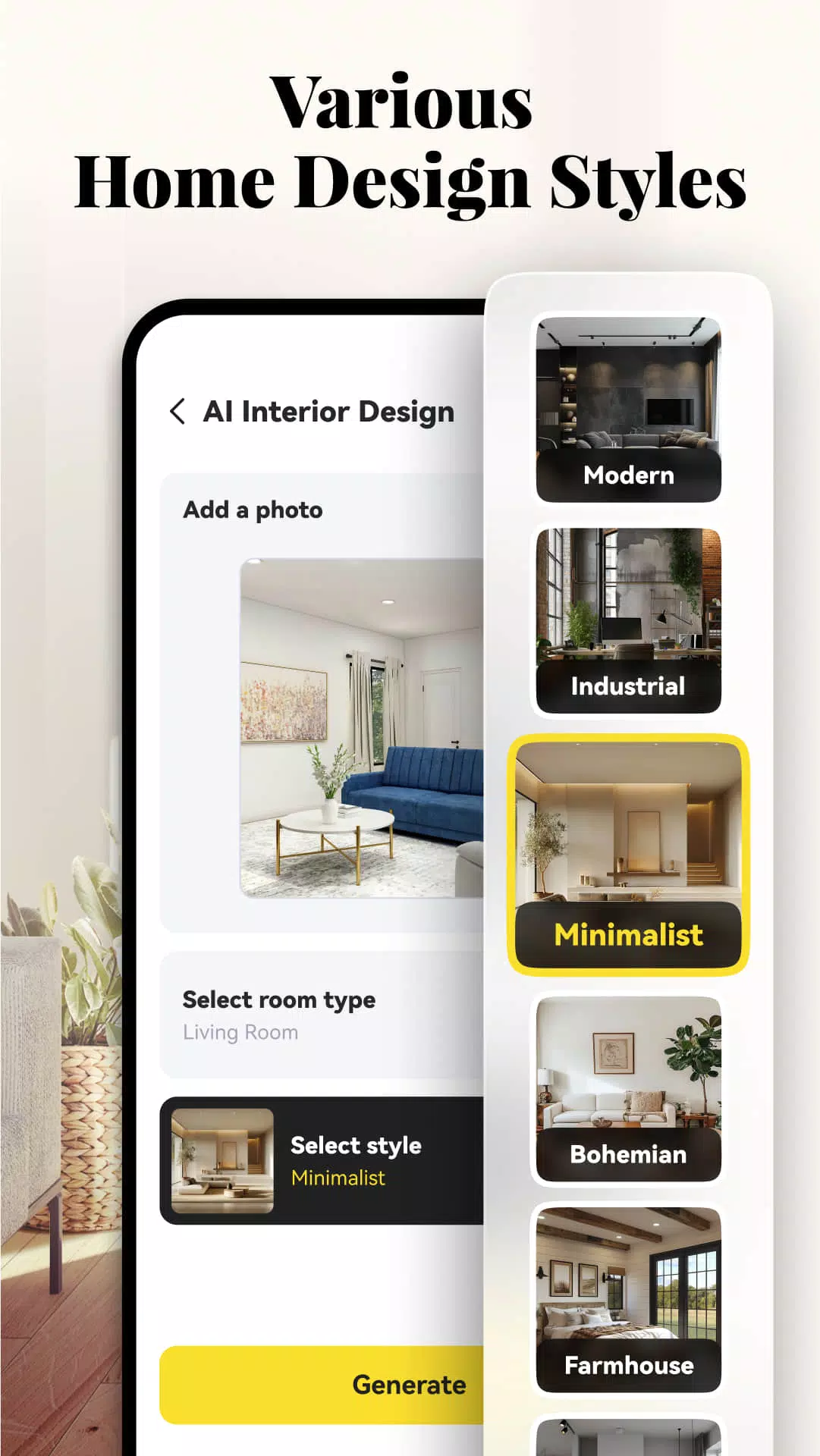 AI Home Design: Interior Decor 螢幕截圖 2