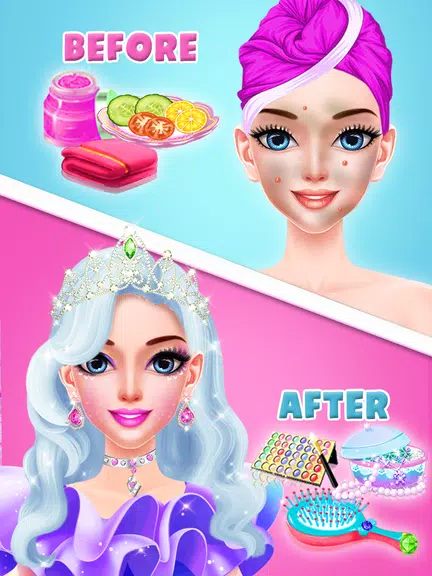 Pink Princess MakeUp Salon Captura de pantalla 1