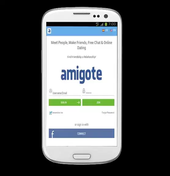 Dating App - Amigote 螢幕截圖 0