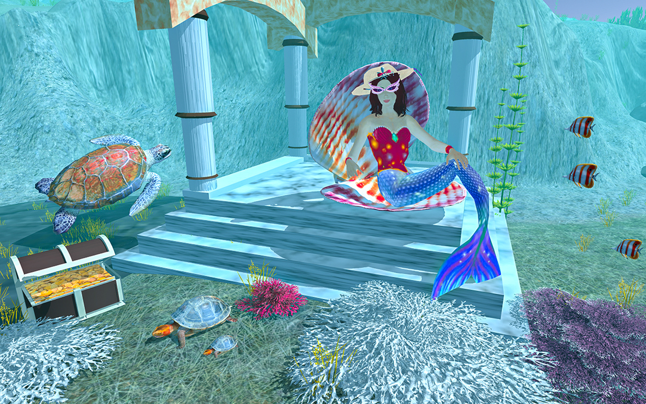 Underwater Turtle Sea Mermaid 스크린샷 0