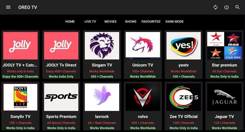 OREO TV Zrzut ekranu 3