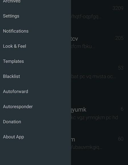 YAATA - SMS/MMS messaging Captura de pantalla 1