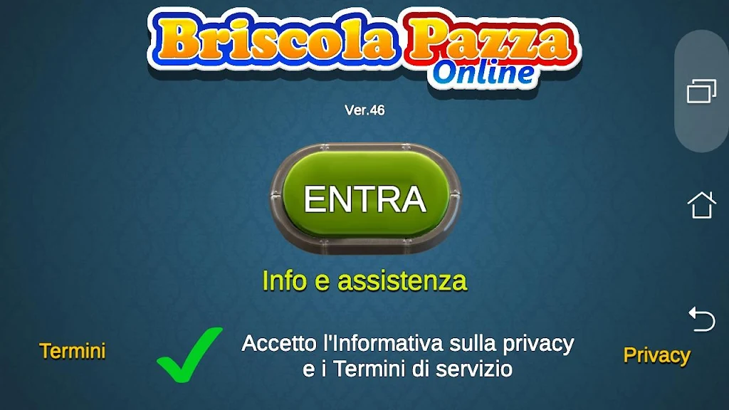 Schermata Briscola Pazza OnLine 0
