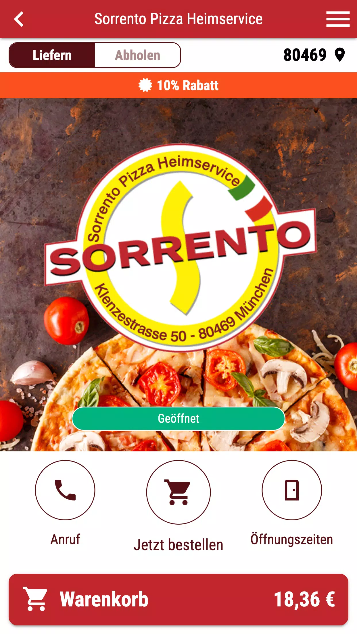 Sorrento Pizza Heimservice 螢幕截圖 0