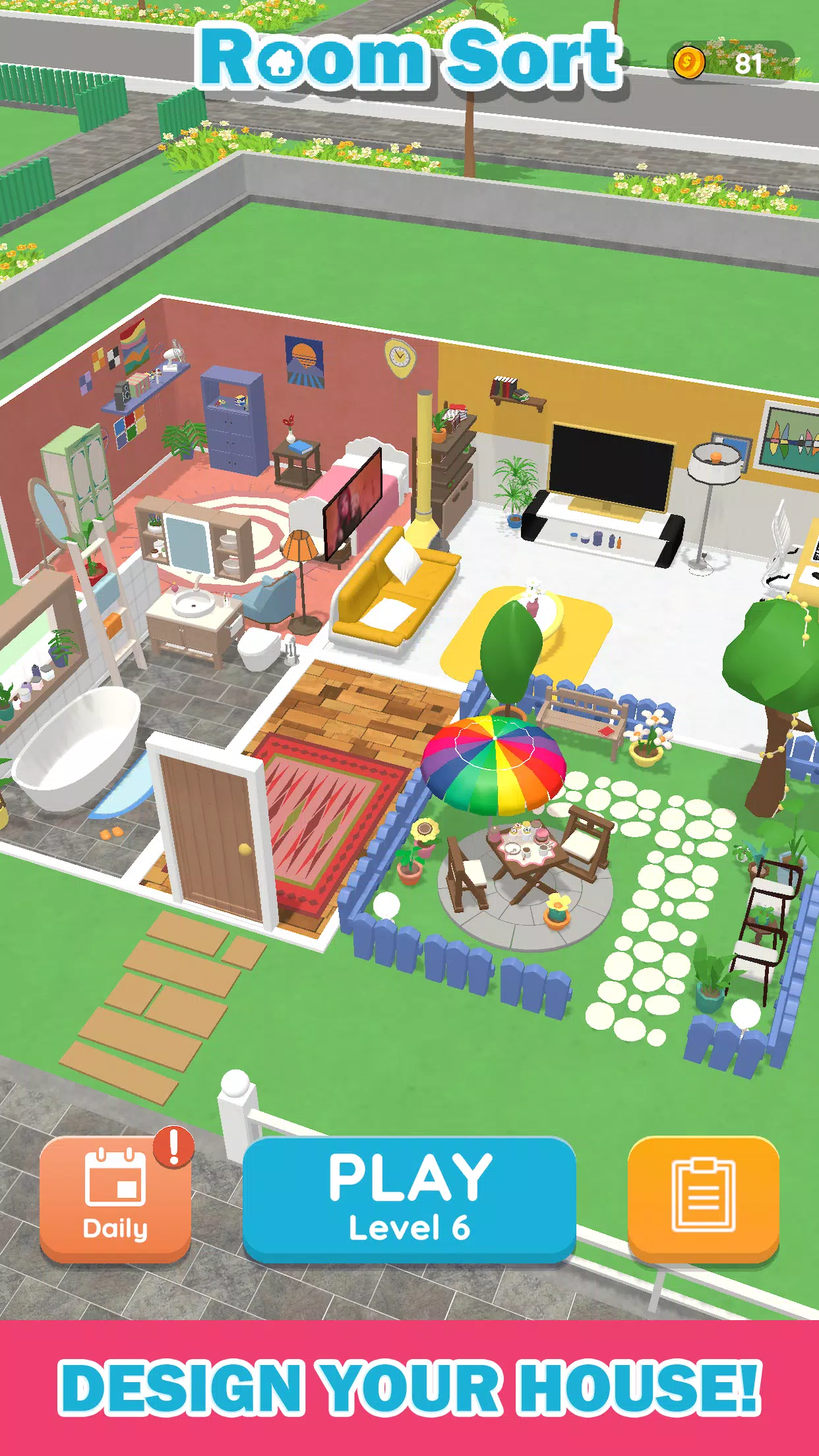 Room Sort - Floor Plan Game スクリーンショット 3