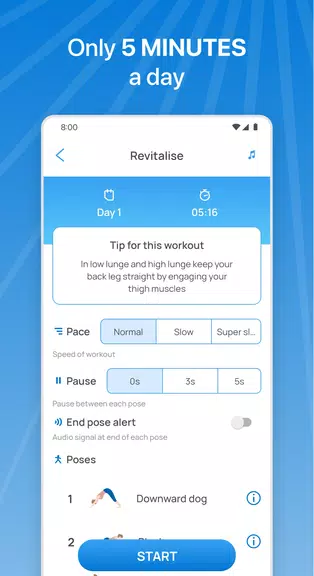 5 Minute Yoga Screenshot 1