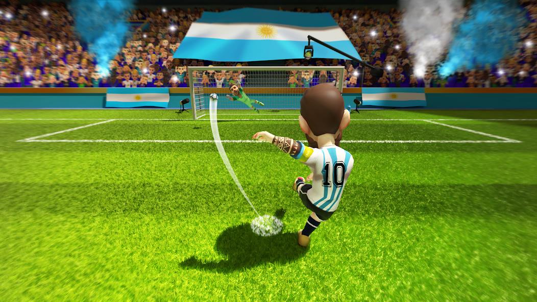 Mini Football - Mobile Soccer Mod 螢幕截圖 0