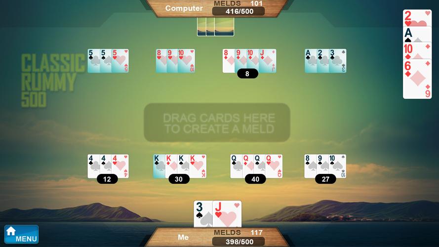 Rummy 500 螢幕截圖 0