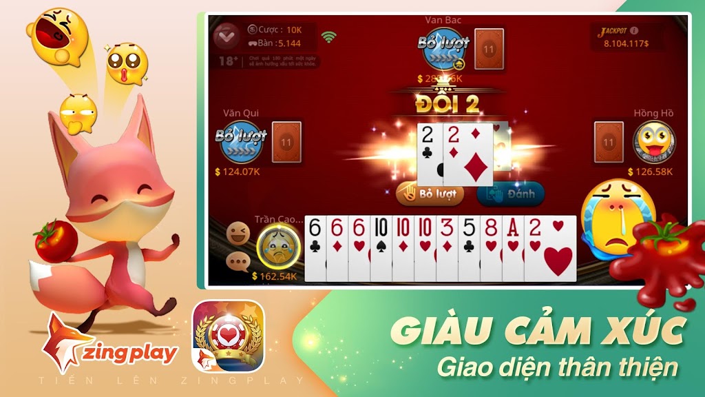 Tiến lên Miền Nam - Tiến Lên - ZingPlay स्क्रीनशॉट 2
