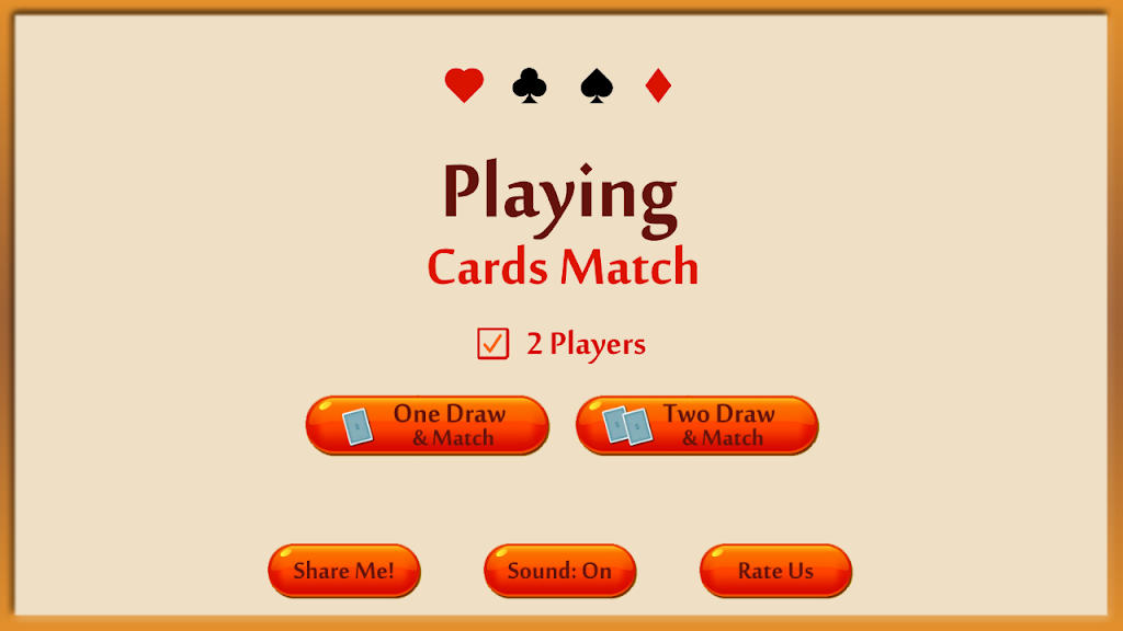 Playing Cards Matching Game - Memory booster game スクリーンショット 0