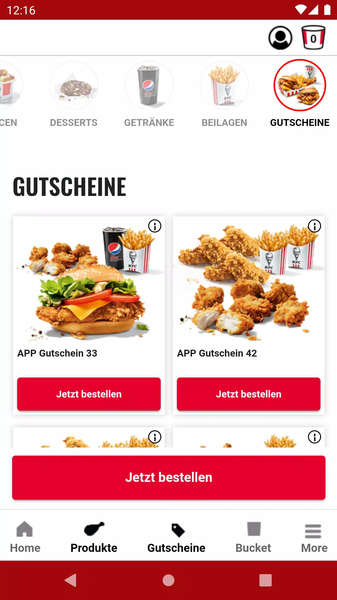 KFC 螢幕截圖 2