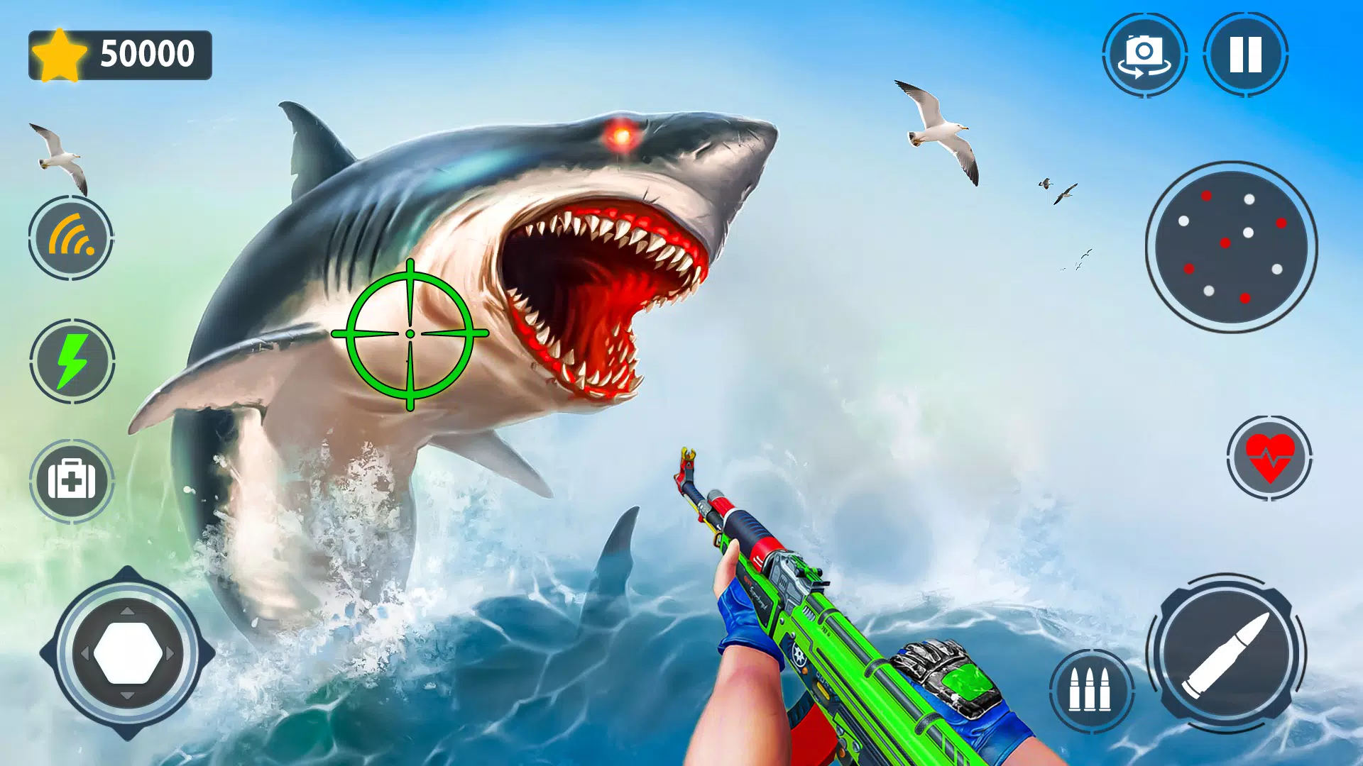Shark Games & Fish Hunting スクリーンショット 0