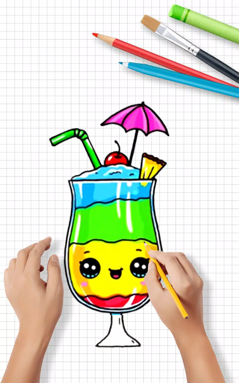 Draw Cute Drinks 螢幕截圖 2