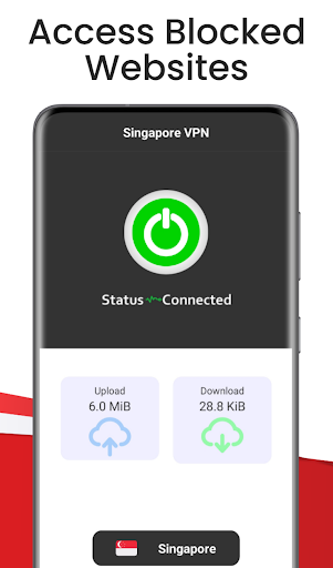 Singapore VPN - Unlimited Fast Zrzut ekranu 1