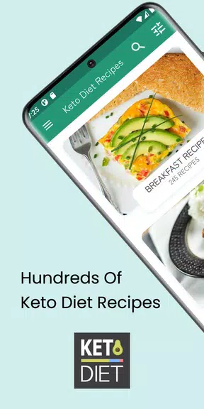 Keto Diet: Low Carb Recipes Zrzut ekranu 0