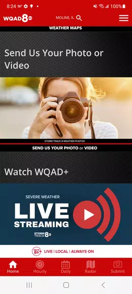 WQAD Storm Track 8 Weather 螢幕截圖 3