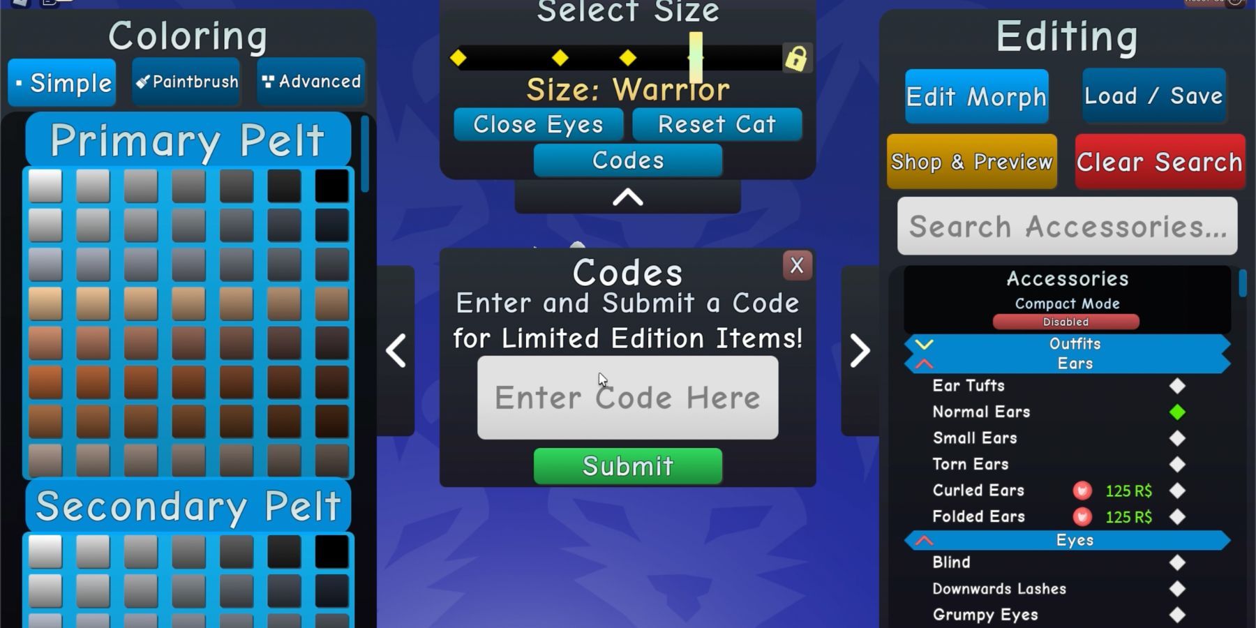 Image: In-game screenshot showing the code redemption interface