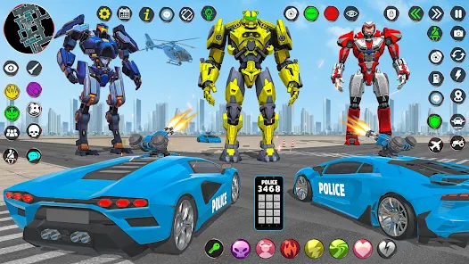 US Robot Car Transform - Police Robot Fighting Screenshot 1