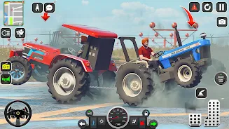 Modern Farmer Tractor Sim 3D Captura de tela 3