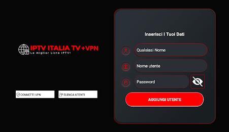 IPTV ITALIA TV + VPN Ekran Görüntüsü 0