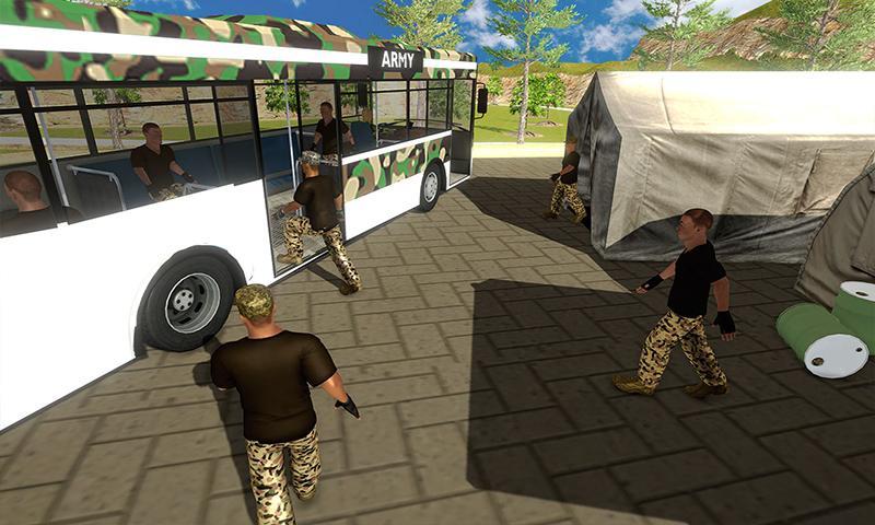 Army Bus Driving Simulator Ảnh chụp màn hình 0