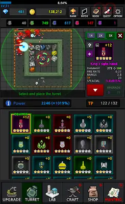 Grow Turret TD : Idle Clicker Screenshot 2