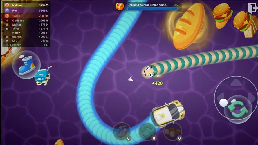 Slinky Snake: Worm.io Game स्क्रीनशॉट 0