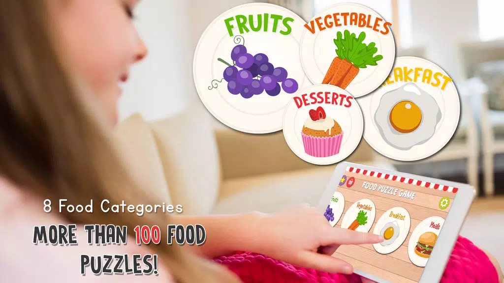 Food Puzzle for Kids 螢幕截圖 2
