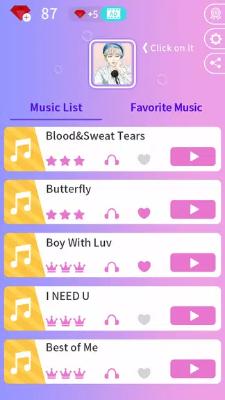 Kpop Music Game - Dream Tiles Ekran Görüntüsü 0