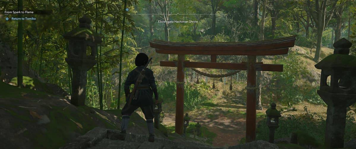 Assassin 's Creed Shadows에서 Torii Gate를 등반하면 어떻게됩니까?