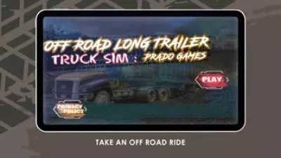 Schermata Offroad Long Trailer Truck Sim 0