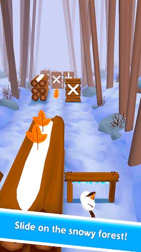 Snowman Rush: Frozen run Screenshot 2