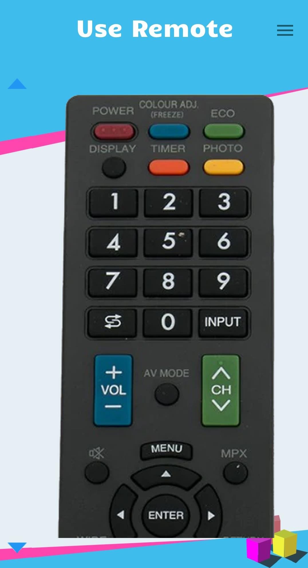 Remote for Sharp Smart TV Schermafbeelding 3