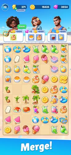 Food and Travel: Merge Game Capture d'écran 0