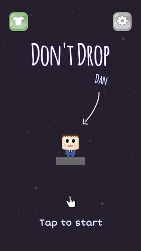 Don't Drop Dan: Tap to survive ภาพหน้าจอ 0