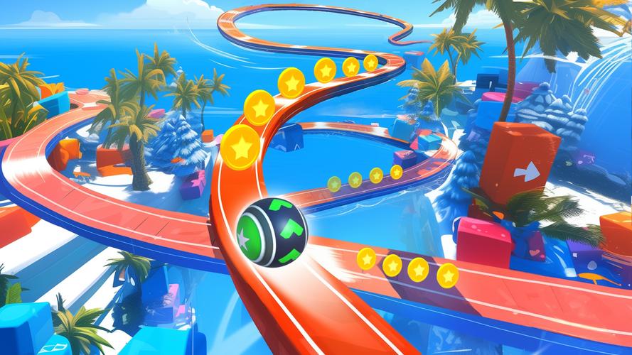 3D Super Rolling Ball Race Zrzut ekranu 0