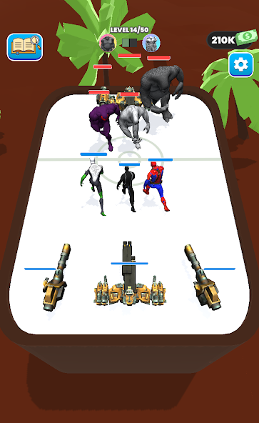 Merge Master Superhero Battle Mod 螢幕截圖 2