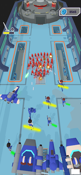 Space Army: Universe Clash Mod ဖန်သားပြင်ဓာတ်ပုံ 1