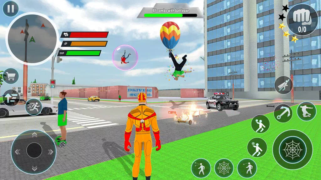 Police Robot Rope Hero Game 3d Ảnh chụp màn hình 3